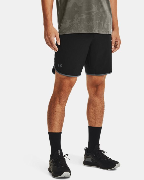 Men's UA HIIT Woven Shorts, Black, pdpMainDesktop image number 1